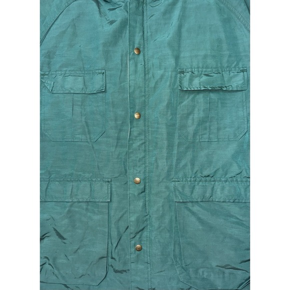 VTG Woolrich Chore Coat/Jacket Full Zip Teal Mens Sz XL USA Made Pockets - Picture 14 of 16